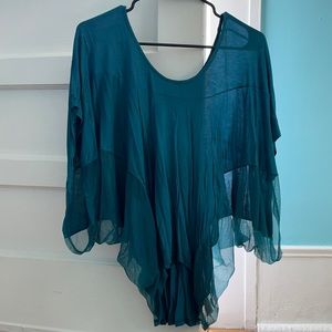 Free People top with mesh siding